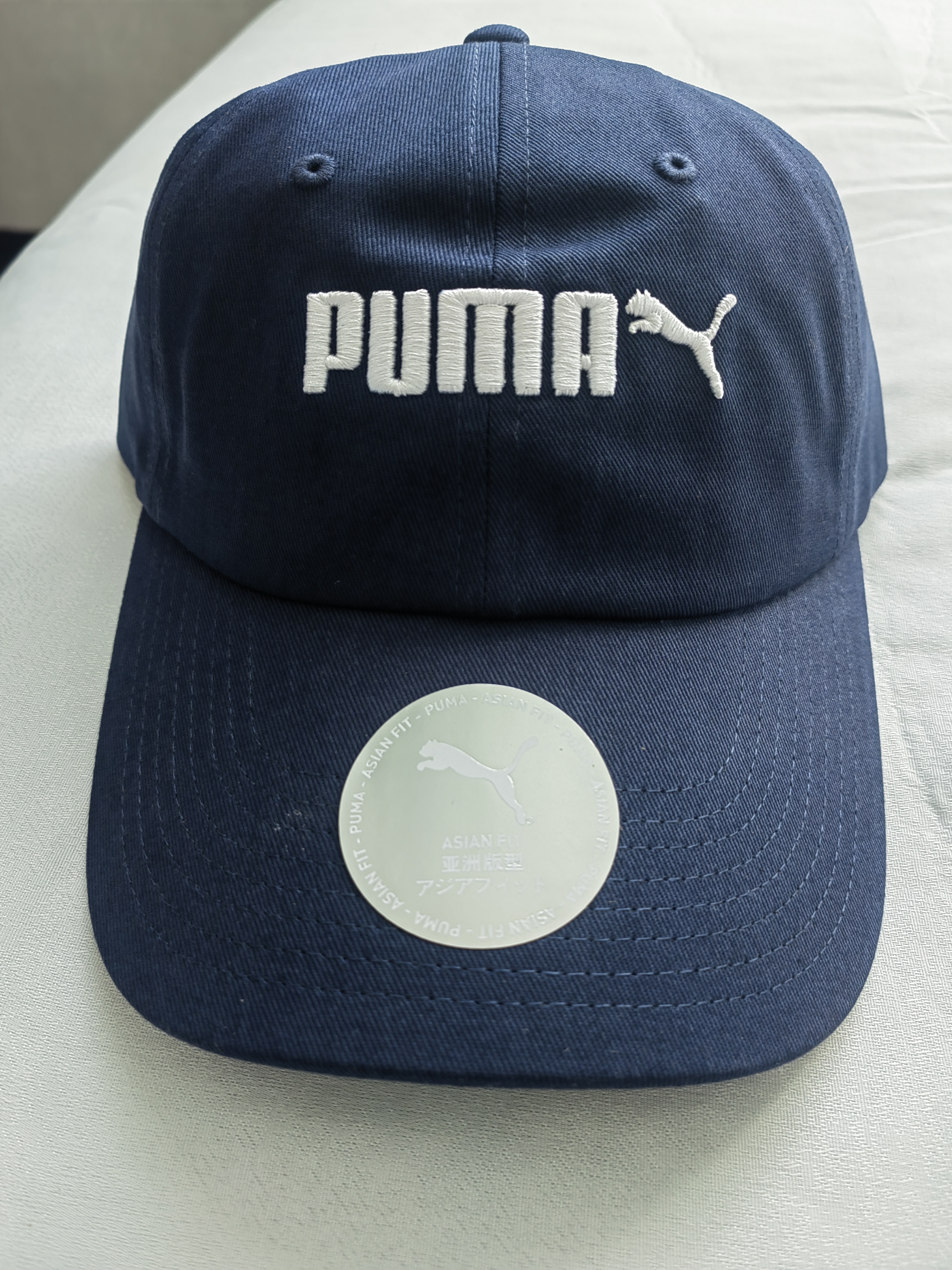 彪马（PUMA）纯棉刺绣复古休闲粗呢棒球帽新款黑色鸭舌帽运动帽027732 粗呢蓝-02 OSFA 实拍图