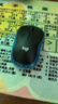 罗技（Logitech）M185鼠标 无线鼠标 办公鼠标 对称鼠标 黑色蓝边 带无线2.4G接收器 实拍图