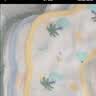 全棉时代 婴儿纱布花瓣口水兜 ,3条装 沙滩+马戏团+邦利果 29×32cm 实拍图