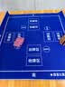 华圣掼蛋专用桌布扑克麻将棋牌室比赛专用桌布100*100CM蓝色水晶绒 实拍图