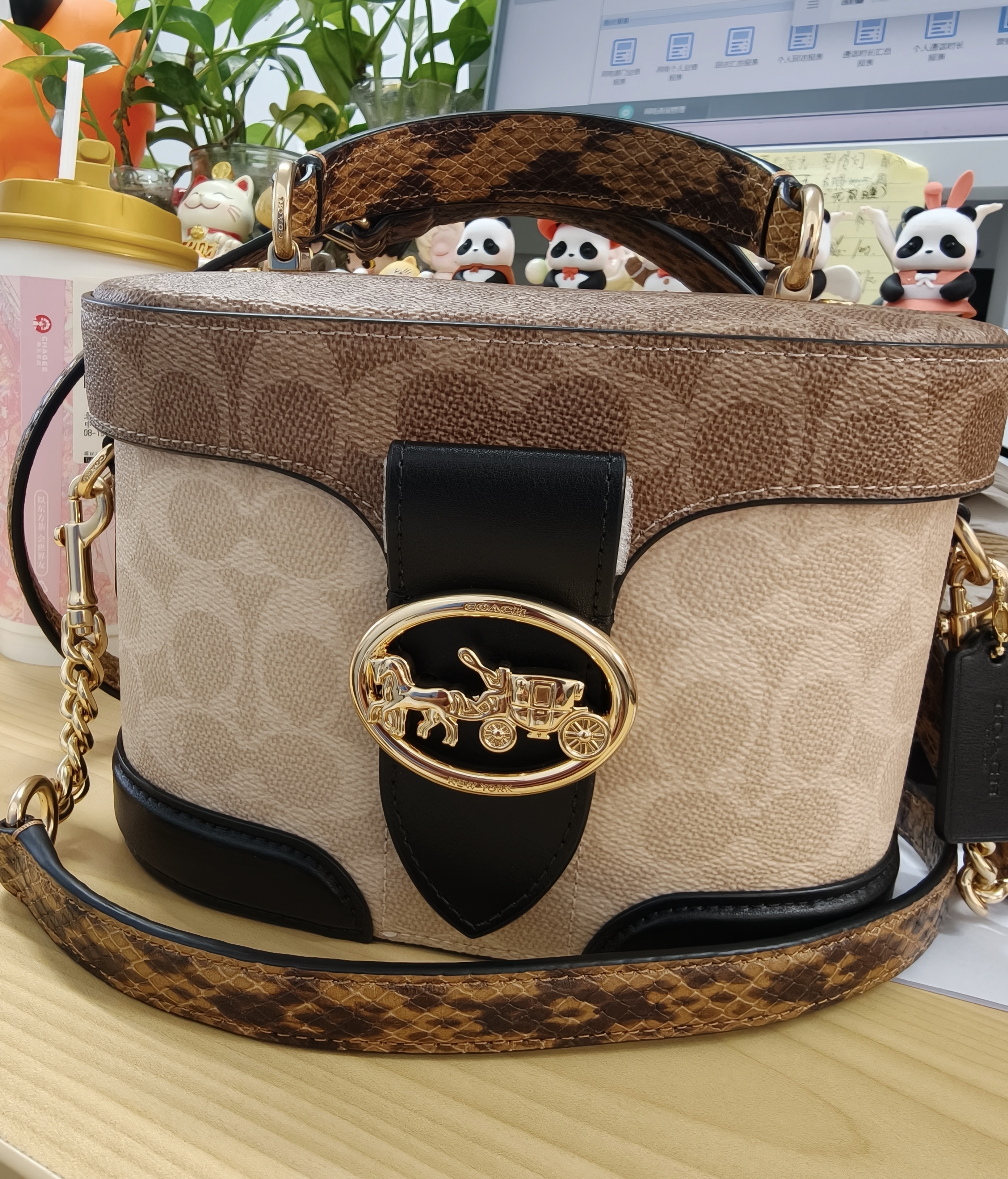 蔻驰（COACH）【品牌直供】女士GEORGIE手提单肩斜挎盒子包CBR31礼物 实拍图