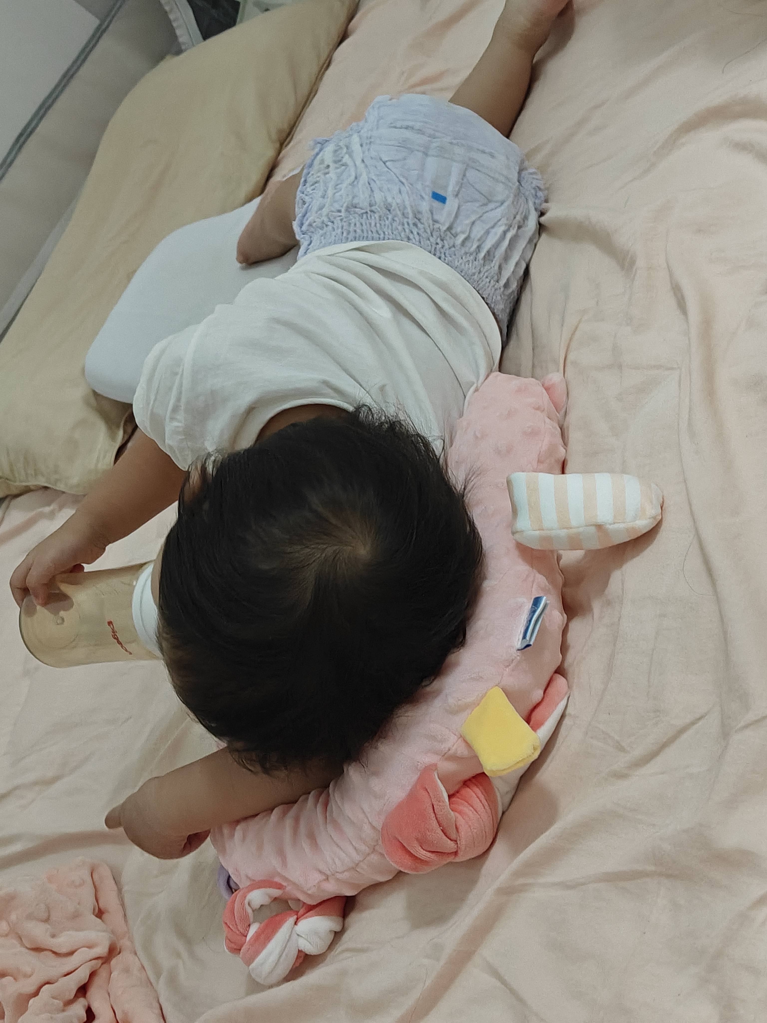 澳贝（auby）婴儿玩具加大版兔子安抚巾口水巾玩偶可啃咬宝宝睡眠神器满月礼物 实拍图