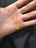 中国黄金（CHINA GOLD）黄金四叶草项链女款足金幸运草吊坠锁骨情人节生日礼物送女友老婆 四叶草吊坠【赠银镀金链】约0.9g 实拍图