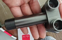 潜水艇（Submarine）F424LM铜枪灰色加长一进二出三通角阀国标四分陶瓷阀芯冷热通用 实拍图