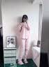 猫人（MiiOW）纯棉睡衣女士2026年新款100%全棉春秋季家居服可外穿大码长袖套装 蜜粉色【100%新疆棉亲肤柔软】 L 【推荐160-165cm95-110斤】 实拍图