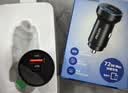 飞利浦（PHILIPS）车载充电器超级快充头72W适用于苹果17/16华为汽车点烟器充电头一拖二车载转换器插头4116 实拍图