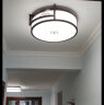 雷士（NVC）新中式吸顶灯 现代客厅卧室餐厅书房禅意古典木艺复古国灯具套餐 三室一厅 客厅+方灯*2+圆灯 实拍图