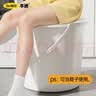 本迪脸盆水桶带盖三件套手提洗车储水宿舍洗衣桶拖把桶泡脚洗脚桶套装 实拍图