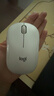 罗技（Logitech）M221 轻音鼠标 无线鼠标 办公鼠标 对称鼠标 带无线微型接收器 米白色 实拍图