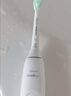 飞利浦（PHILIPS）【七夕情人节礼物】声波电动牙刷钻石3系 5倍洁齿5种模式 洁净亮白2刷头 送男士/女友 HX5181/01白 实拍图