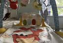 babycare婴儿健身架玩具钢琴0-6个月音乐新生儿礼物蓝牙百日满月儿童礼盒 【店长推荐】狐狸fafa健身架-附赠电池礼盒款 实拍图