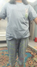 浪莎女士睡衣女夏季薄款棉质短袖七分裤套头圆领可外穿家居服 实拍图