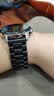 码仕适用华为手表表带Watch5/4/3/GT7/6/5/gt4/3/2/Pro/荣耀Magic2精钢三珠钢带黑色22mm 实拍图