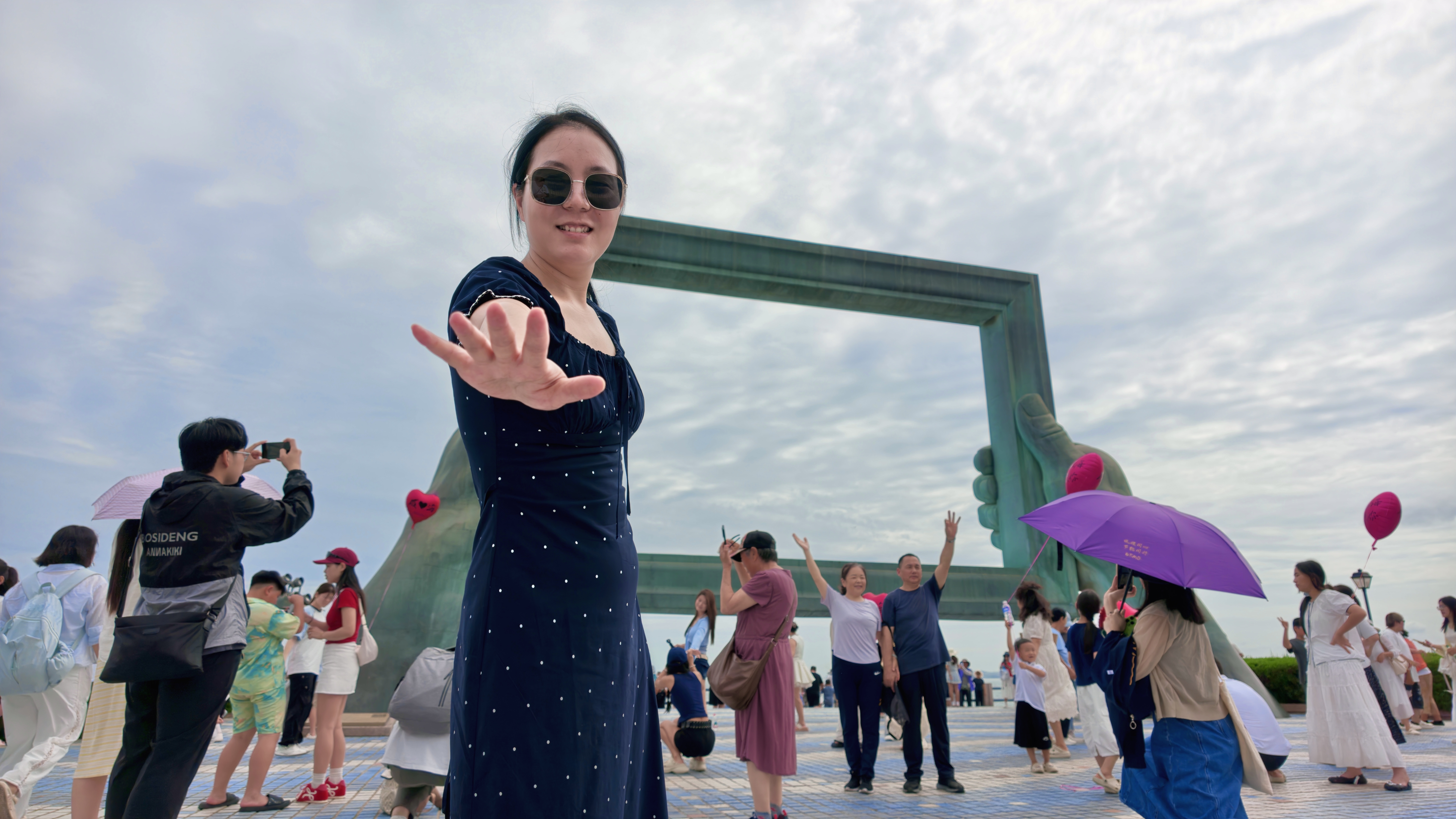芬驰（FENCHI）韩系ins风超轻大框墨镜女高级感防紫外线大脸显瘦潮流近视太阳镜 实拍图