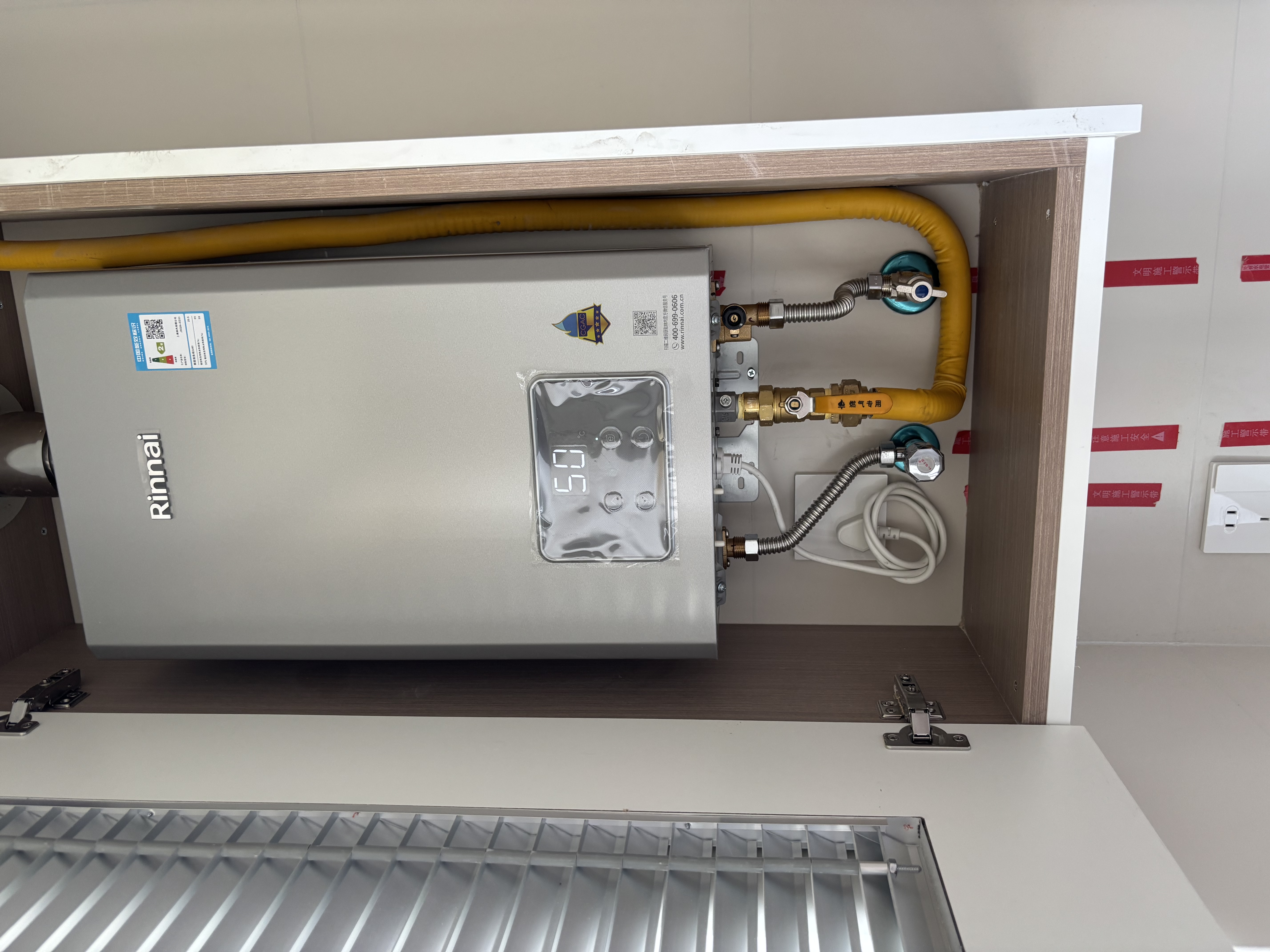 林内（Rinnai）【小蛮腰Pro plus】13升极光灰燃气热水器 超能恒温芯 恒温热水器上门安装 13GD33（JSQ26-GD33） 实拍图