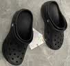 卡骆驰（CROCS）白鹿同款云朵洞洞鞋|206750 黑色-001 36/37(230mm) 实拍图