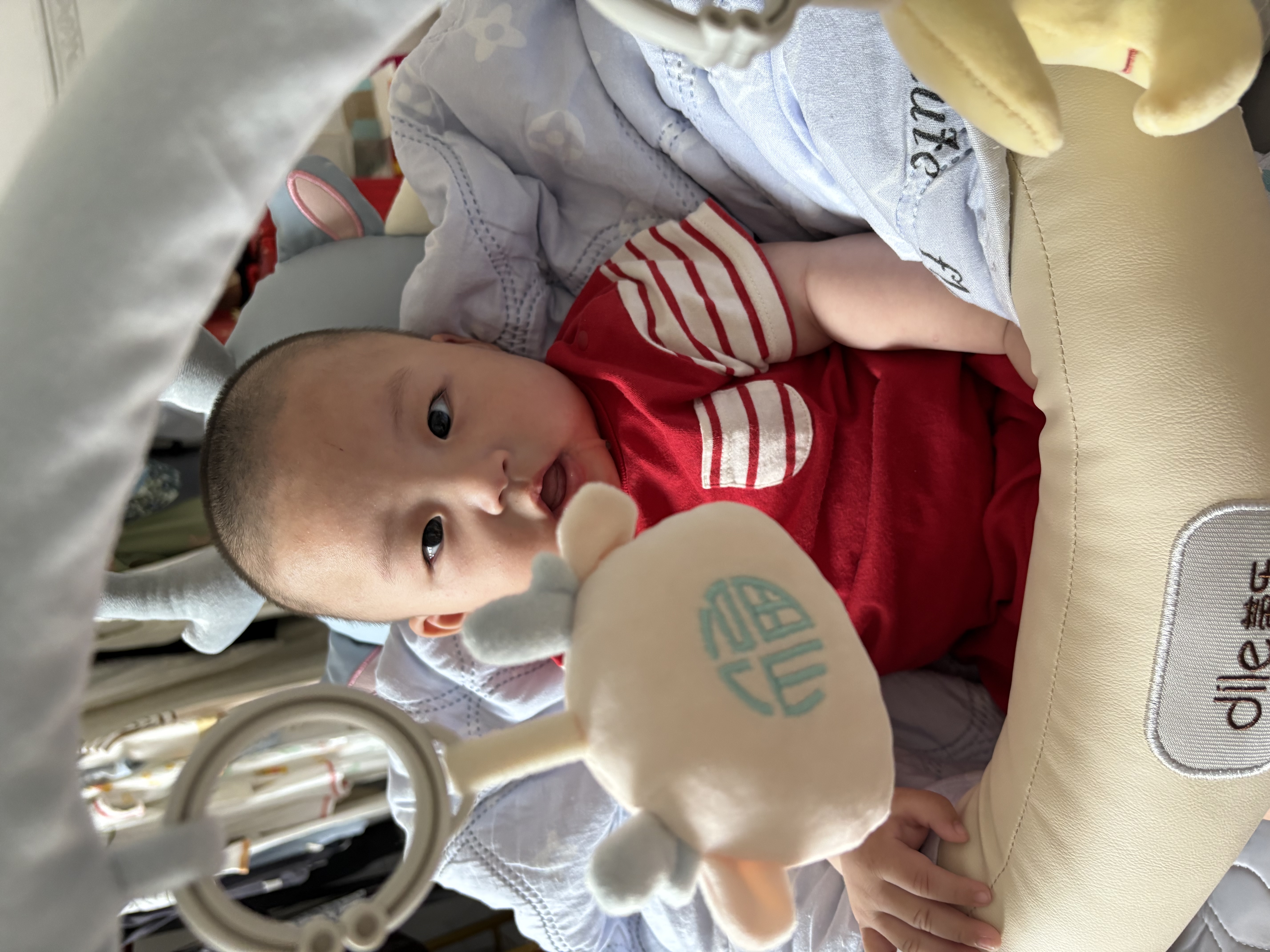蒂乐婴儿学坐椅宝宝练习坐立神器不伤脊柱枕头防摔训练座椅防水小沙发 涧石蓝龙 【防水免洗】 玩具架 实拍图