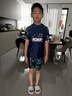 李宁（LI-NING）泳衣女连体裙式游泳衣遮肚显瘦抗氯速干玩水度假泳装546黑色XL 实拍图