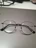 依视路（ESSILOR） 钻晶系列高清耐磨防蓝光近视超薄镜片专业配度数眼镜架男女镜框 金属-全框-2130DG-枪色 镜框+依视路膜岩高清1.60现片 实拍图