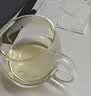 富光花茶杯 男女士茶水分离杯子 双层办公泡茶玻璃杯带把高硼硅水杯 实拍图
