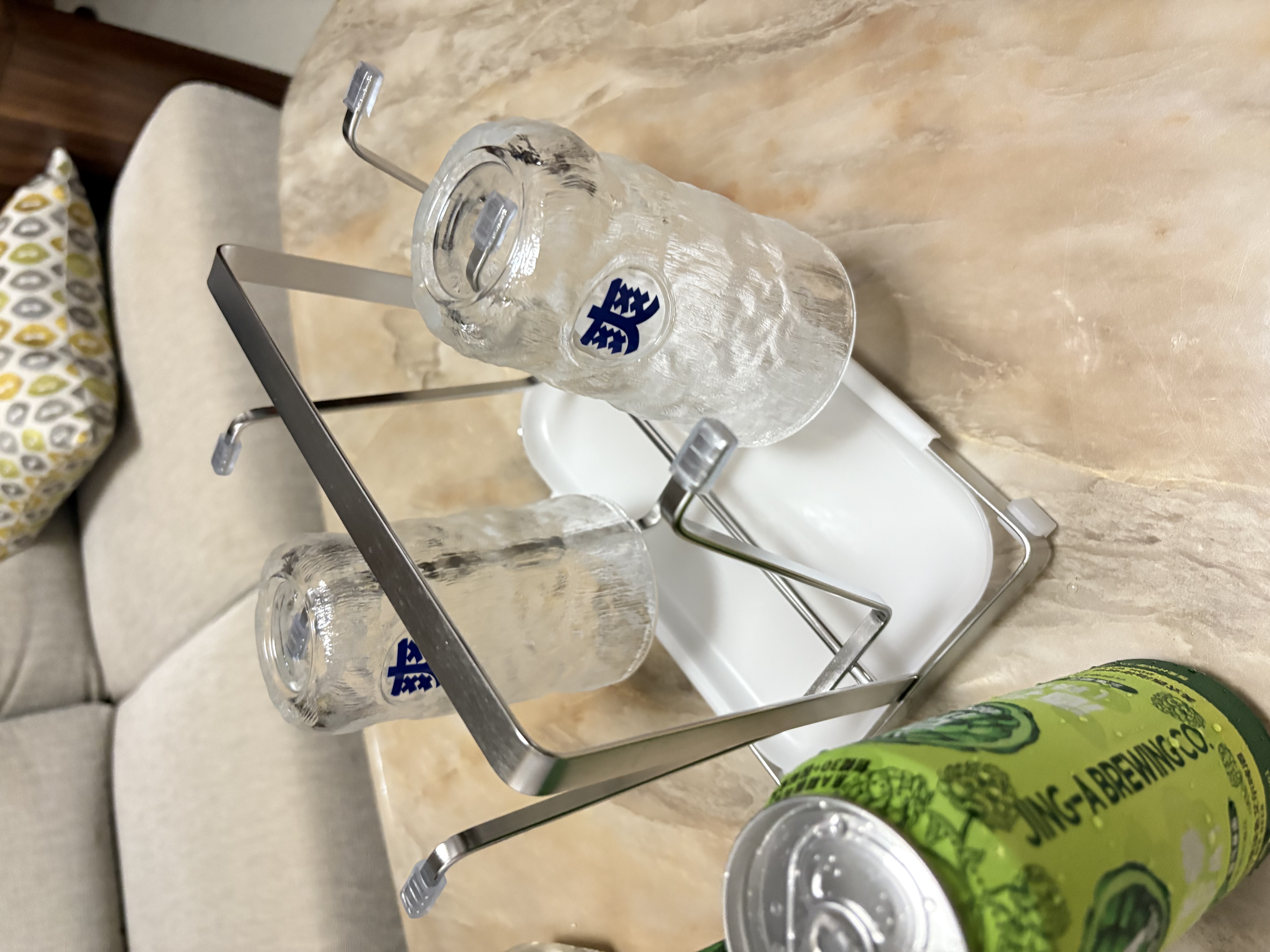 帅仕（shuaishi）不锈钢沥水杯架子置物架玻璃杯架倒挂茶杯红酒杯架客厅杯子架托盘 实拍图