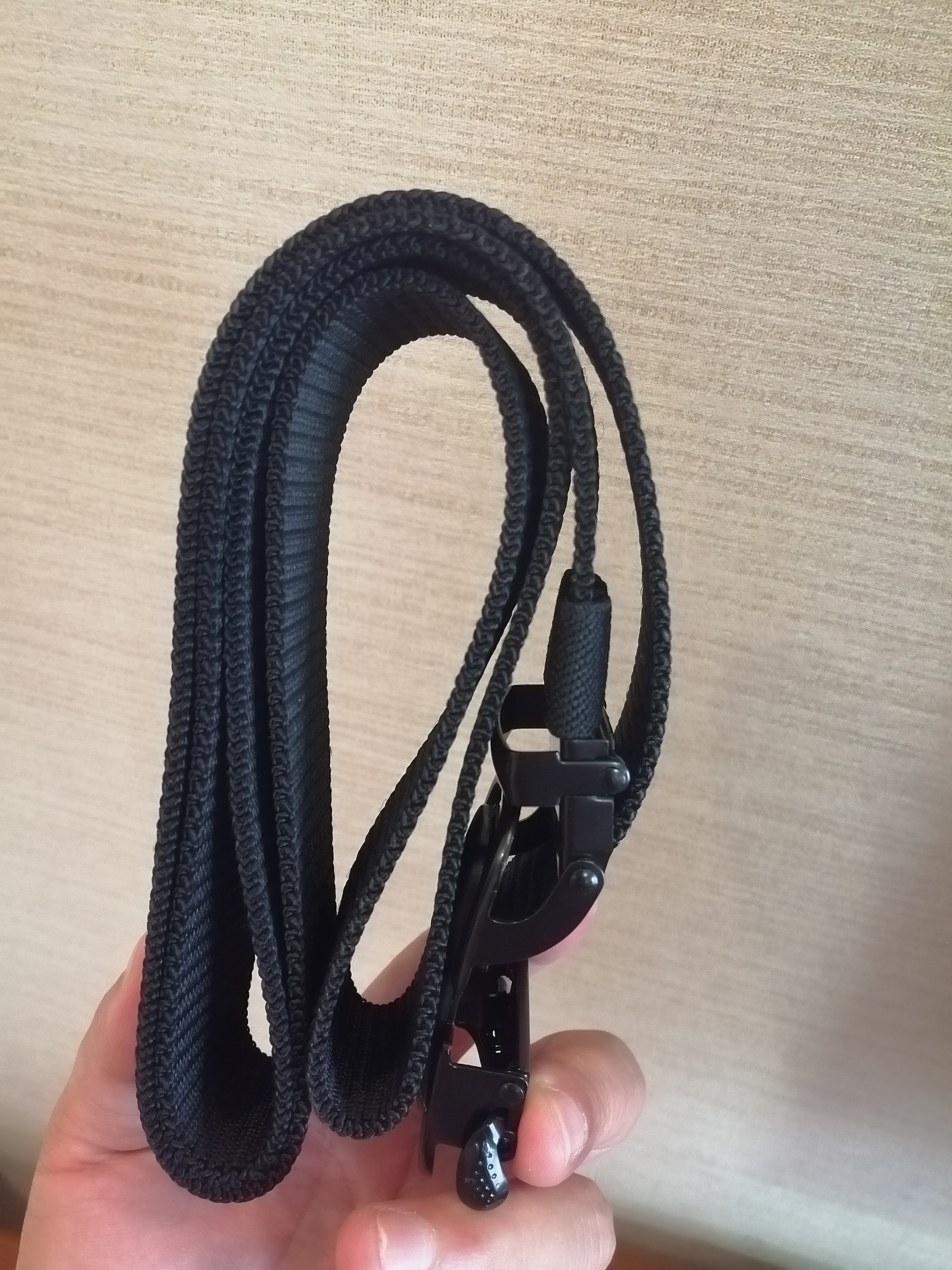 鹏境皮带男士帆布腰带自动扣简约父亲节礼物时尚军训休闲耐磨耐穿裤带 简约黑色【120*3.8cm】 实拍图