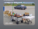 AUCS桌面小白板记事板小黑板写字板19*30cm立式家用看板粉笔儿童双面广告板义卖摆摊跳蚤市场摊位牌 实拍图