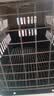 宠物航空箱猫咪空运包猫笼猫包狗狗托运便携车载猫箱子 灰色大号【48*32*30cm】 航空箱 实拍图