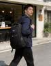 袋鼠双肩包男士背包大容量行李旅游包学生书包女初中商务笔记本电脑包 黑色配红标 实拍图