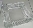 齐心（COMIX）欧式方形透明玻璃烟灰缸120*120mm小号车载家用茶几餐桌摆件办公/居家用品YG01 实拍图