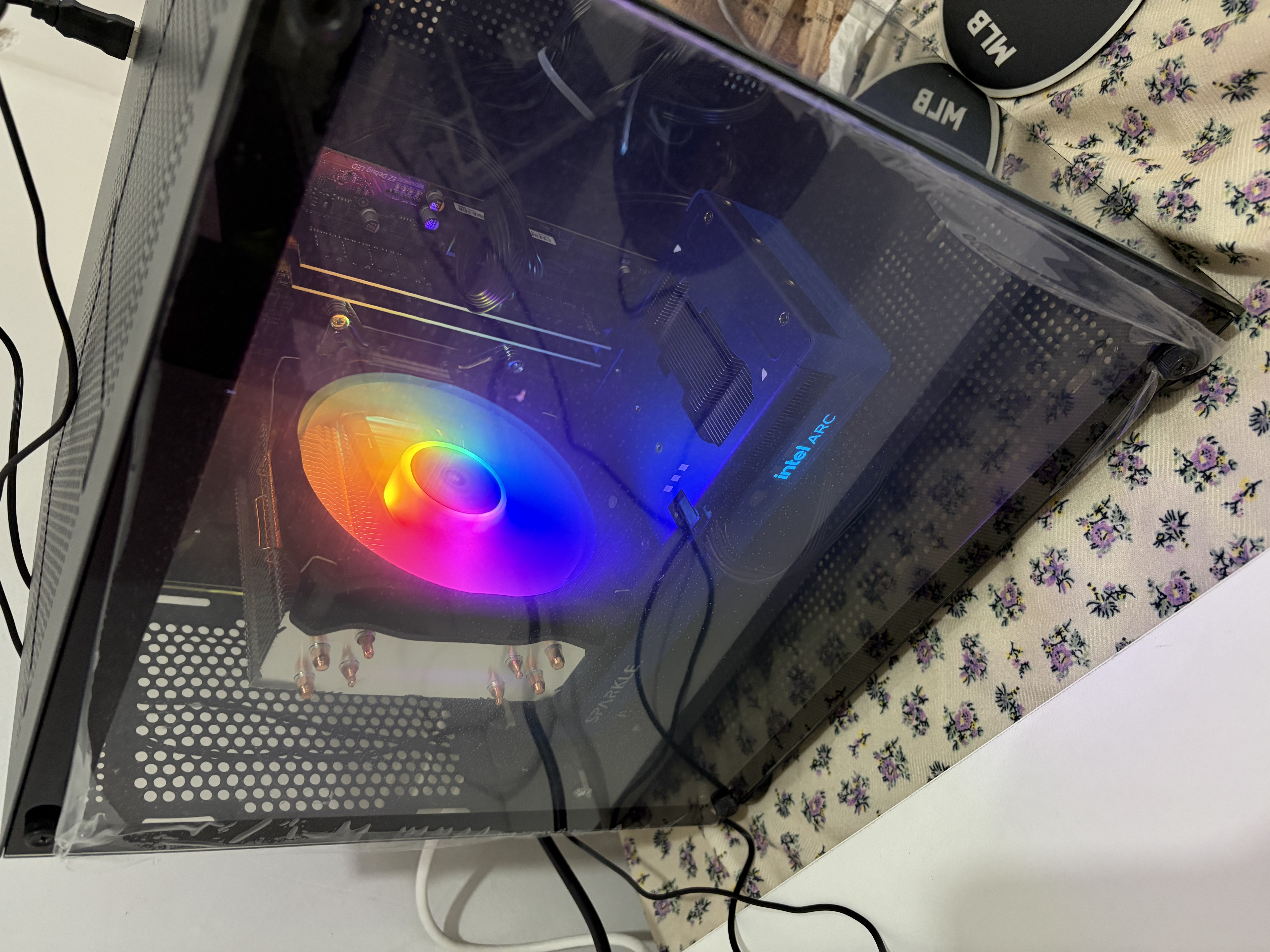 微星（MSI）酷睿i5 12400F/14400F/5060Ti/4060/3060三角洲打瓦游戏办公企业电竞直播台式电脑主机组装DIY整机 套九：i5 14490F丨1TB丨RTX5060 实拍图