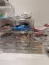 欧曼蒂（OMANTI）鞋盒亚克力鞋柜防尘防潮AJ高帮鞋磁吸侧开门手办收藏展示鞋盒收纳 磁吸侧开透明鞋盒【1个】 实拍图
