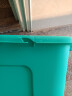 茶花（CHAHUA）茶花塑料收纳箱58L升*2个彩色带滚轮整理箱大号储物箱 绿色58L*2 晒单实拍图