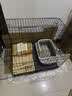 憨憨宠猫笼折叠猫笼子大号猫别墅加粗加密双层猫舍猫窝宠物猫咪用品家用 黑色 700双层 实拍图