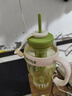 【京东物流】水杯冰霸吸管杯高颜值学生茶水分离大容量杯子 肚肚杯1个-浅绿色 实拍图