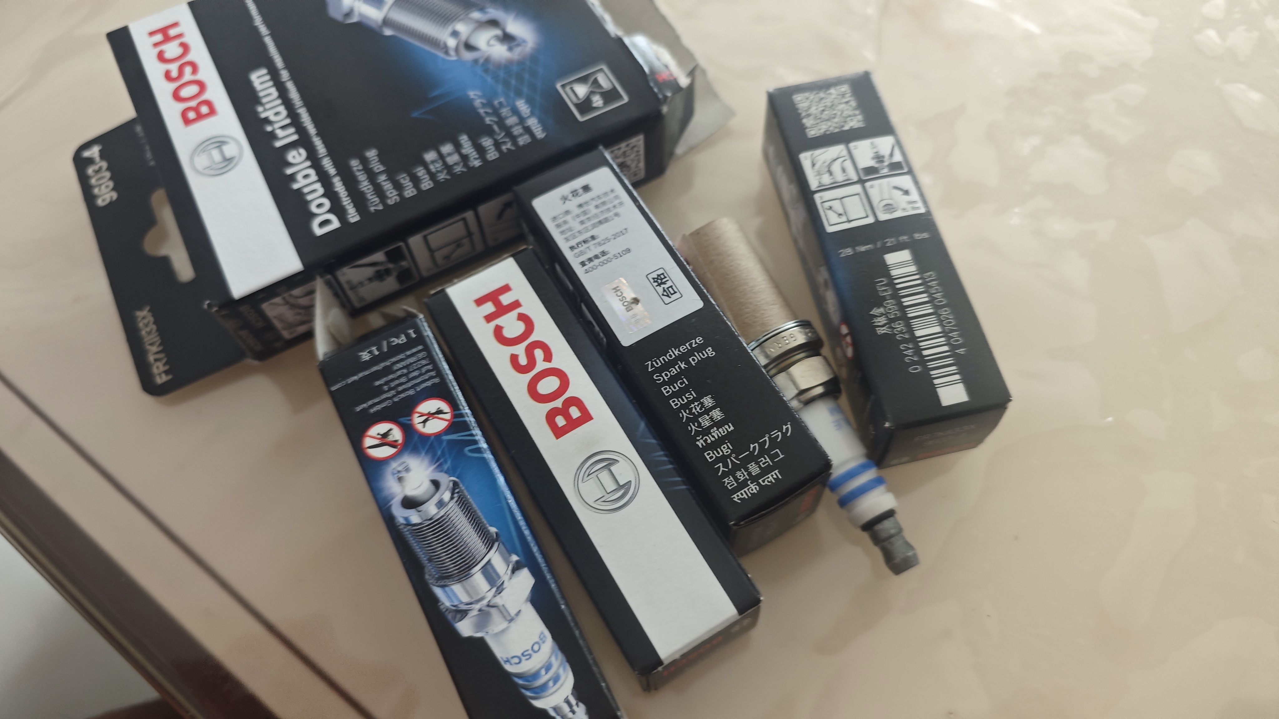 博世（BOSCH）博世原装 汽车火花塞/适用于 双铱金火花塞（套装四支价） 马自达3 昂克赛拉 CX5 阿特兹 CX4马自达6 实拍图