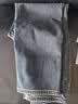 森马（Semir）牛仔裤女冬加绒做旧长裤女生保暖显腿长ins潮直筒裤103724124011 实拍图