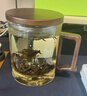 泥也茶杯水杯玻璃杯月牙杯绿茶泡茶杯子月牙过滤茶杯办公室水杯男士 实拍图