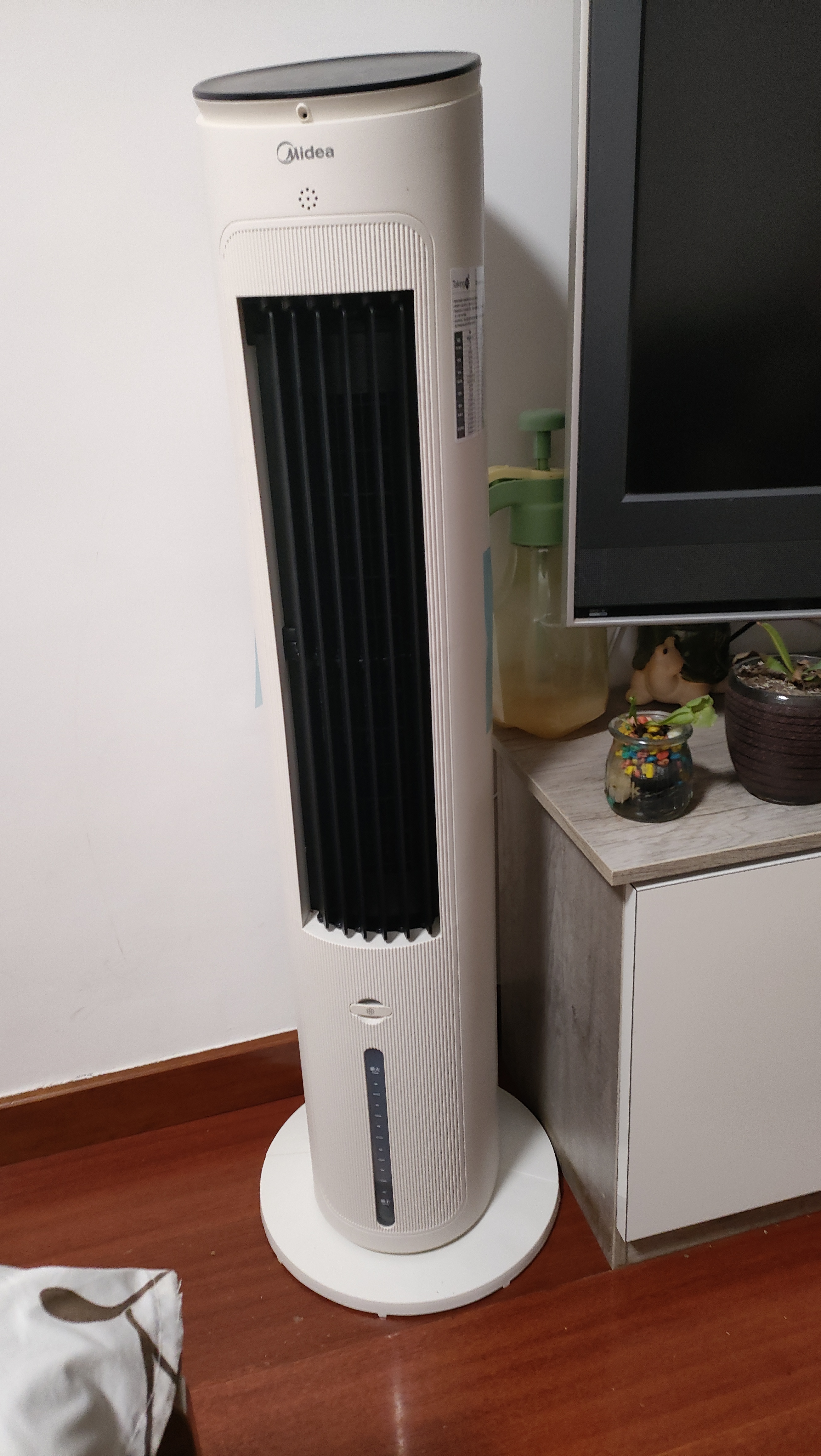 美的（Midea）空调扇制冷风扇家用冷风机客厅卧室立式水冷塔扇加湿降尘冷气机加水加冰降温凉风机 【离线语音智控】负离子净化 实拍图