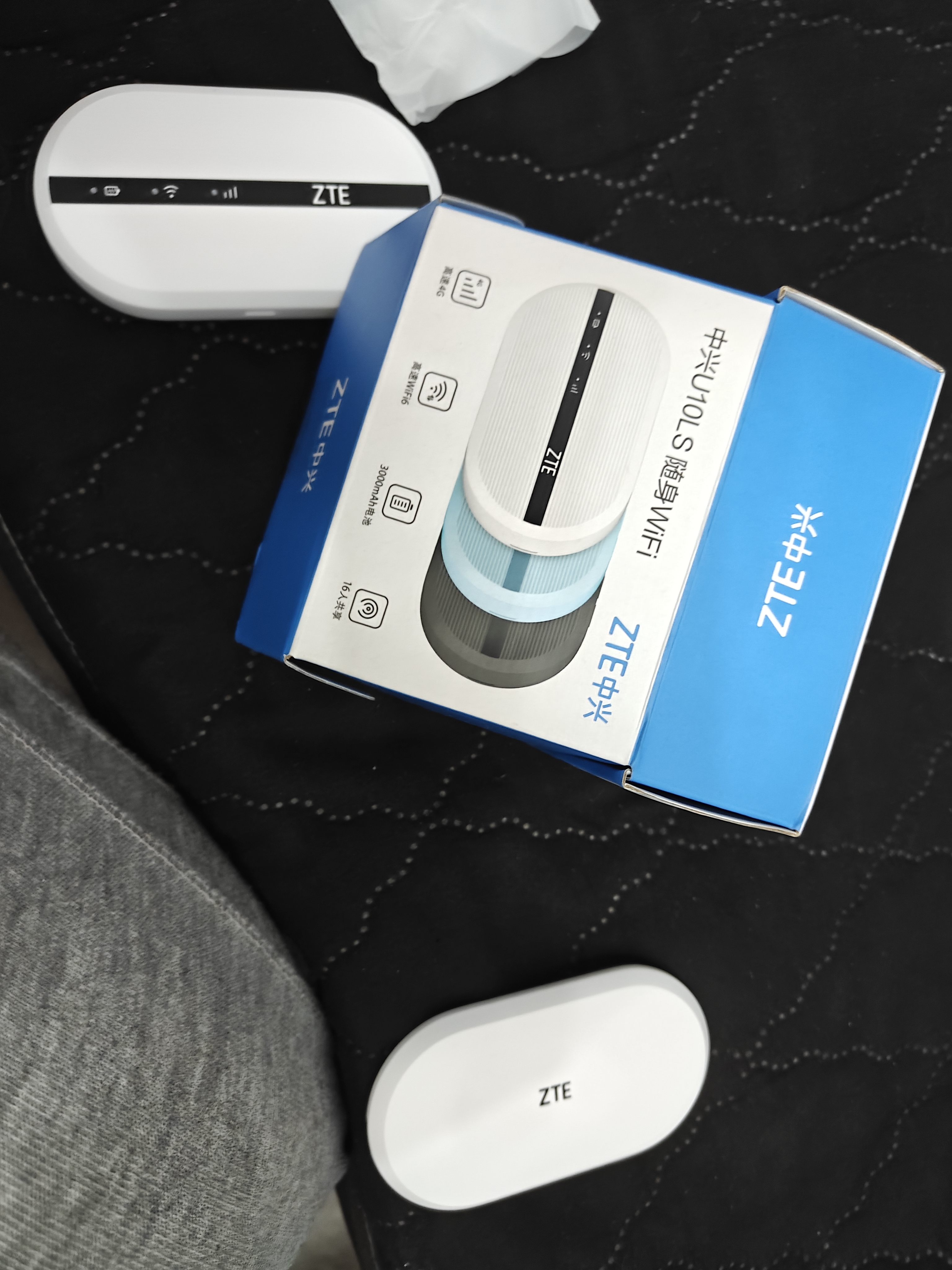 中兴原装随身wifi6【送100G】2025款支持5G 4G设备免插卡移动随行无线网卡无限热点全国通用流量便携式 白色【 WiFi6  双网切换 】旗舰版 实拍图