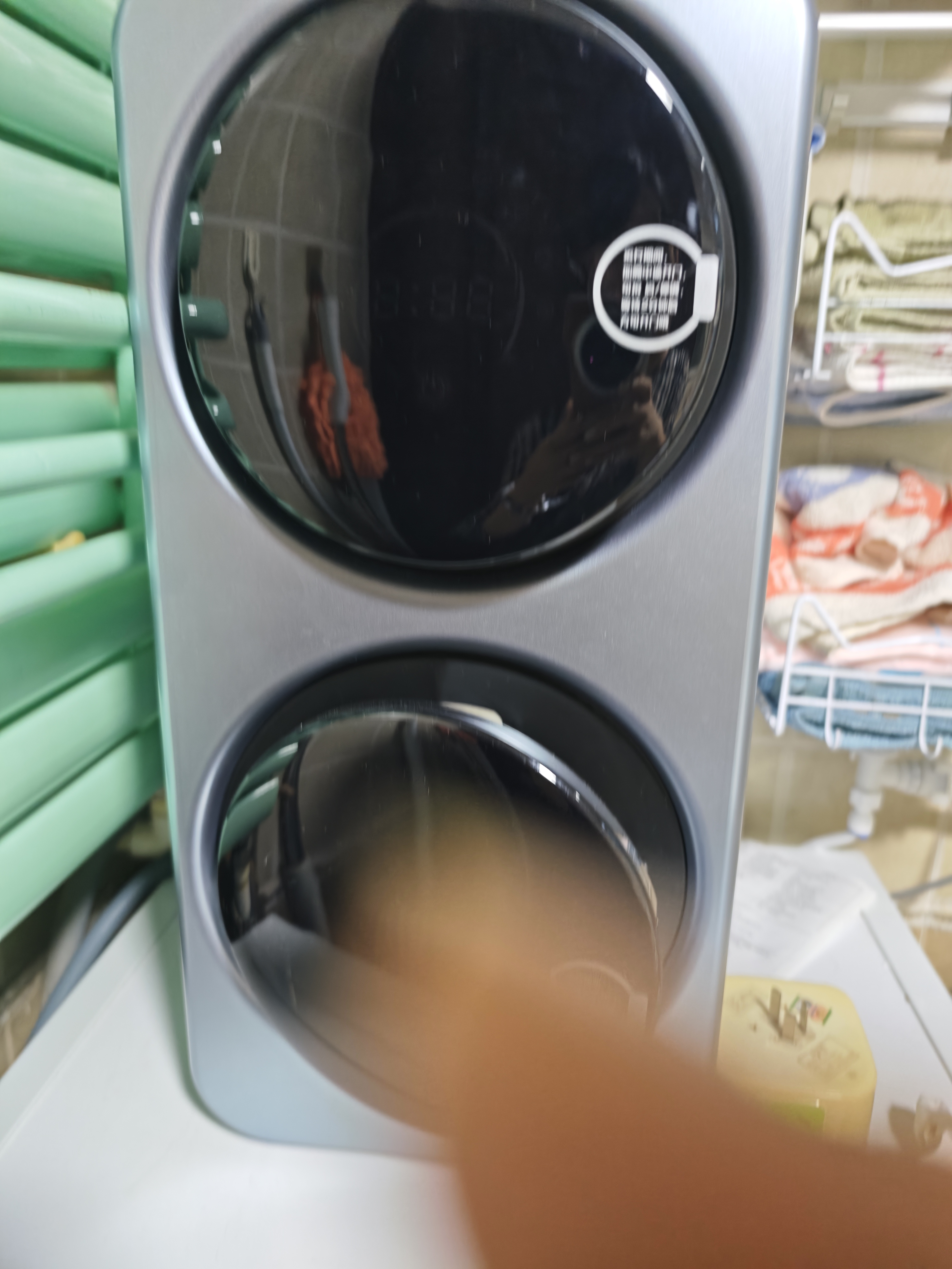 KANGYAN壁挂式双桶舱分仓内衣裤专用洗衣机迷你小型全自动洗烘一体洗袜子机懒人洗衣机洗袜子神器 【钛合灰】双桶太空舱【桌面款】不锈钢滚筒|洗烘一体 实拍图