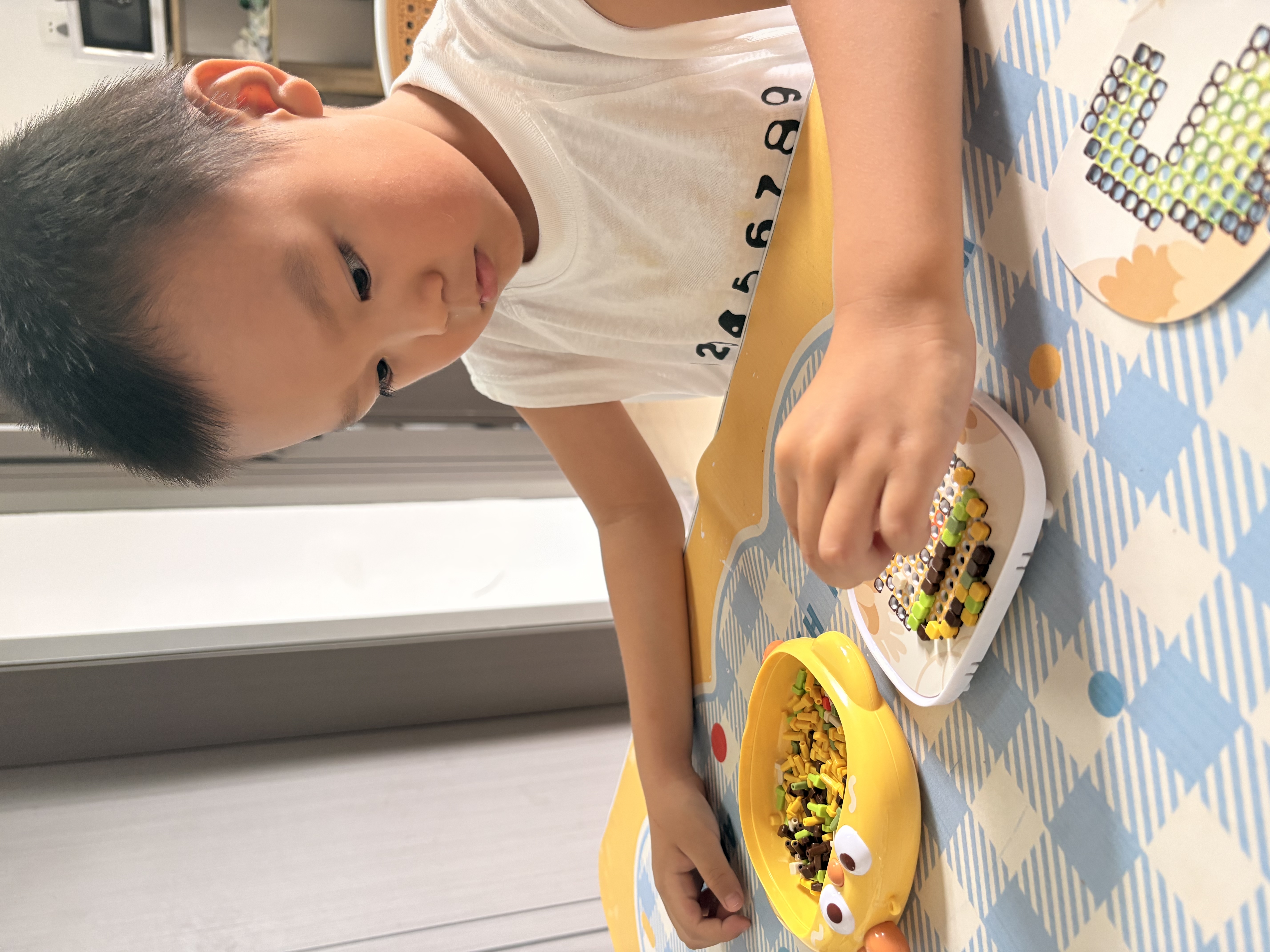 COOKSS儿童3D立体拼图益智玩具蘑菇钉diy手工插插乐专注力训练生日礼物 实拍图