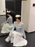 蝶娇诺（DIEJIAONUO）连衣裙2026年秋季女装新款韩版甜美纯欲风甜辣妹初恋心机法式显瘦 上衣+裙子 S 实拍图