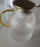臻厨聚凉水壶冷水壶耐高温玻璃泡冰水壶大容量家用果汁花果茶壶储水瓶 1.8L金盖锤纹壶 【特价冲量】 实拍图