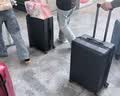 地平线8号（LEVEL8）行李箱密码拉杆箱男女托运大容量万向轮学生旅行者PC箱 24英寸黑 实拍图