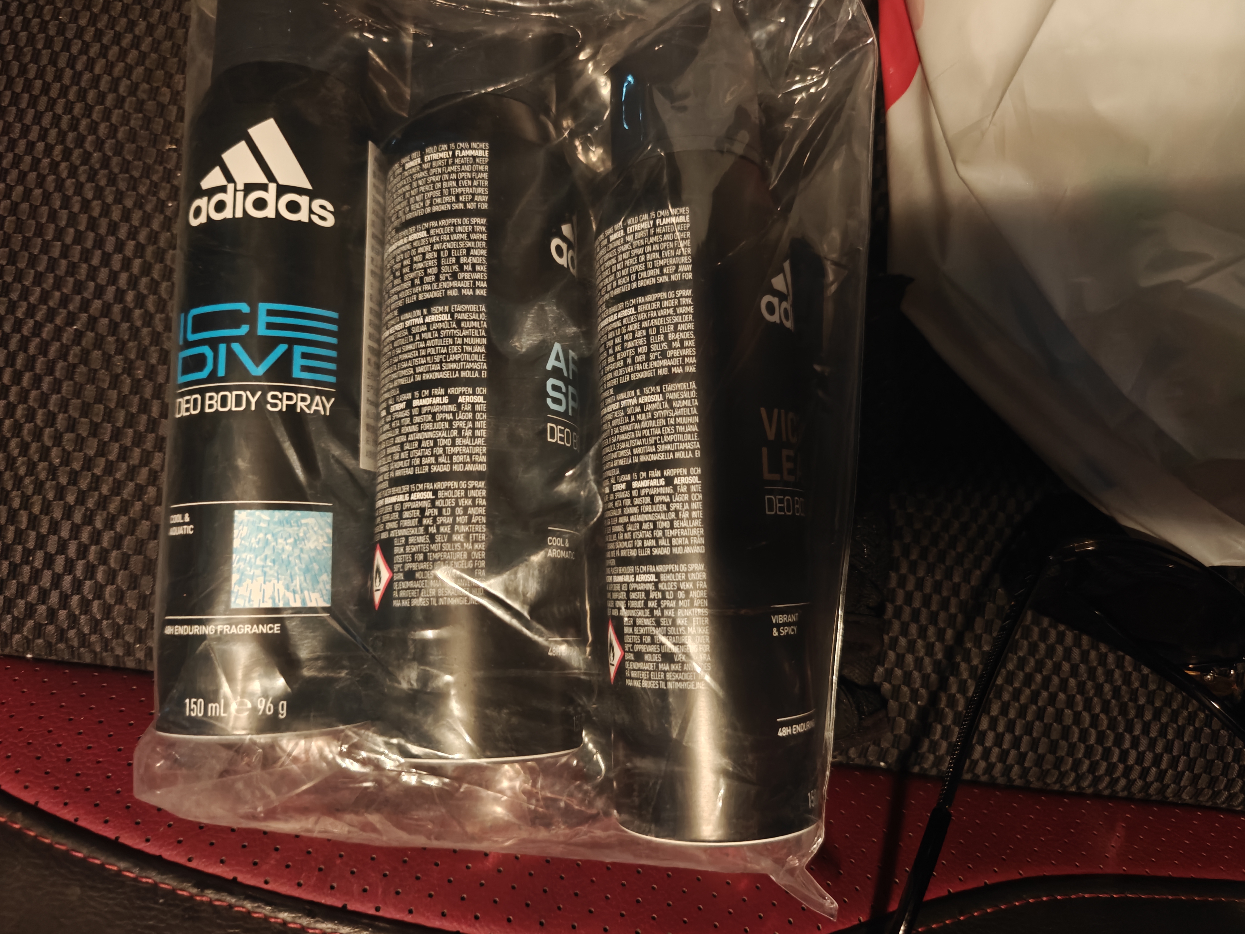 阿迪达斯男士欧洲原装进口（冰点+征服+舒缓）450ml 止汗爽身除臭香体喷雾 实拍图
