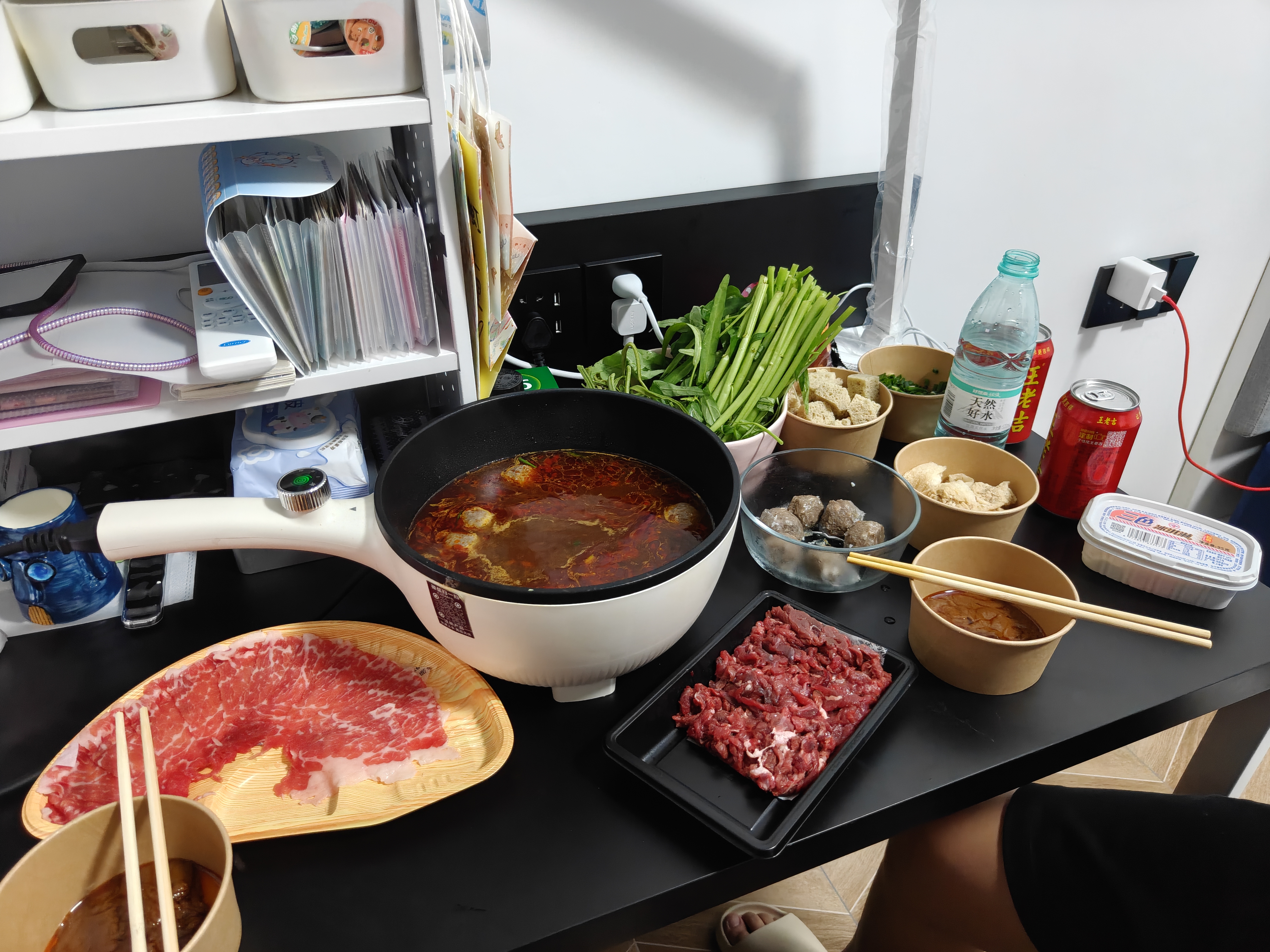 苏泊尔（SUPOR）电炒锅 电煮锅 电火锅 家用多功能一体 煎炒炖煮宿舍电热锅 3.5L多用途锅CJ25A611L【新老随机发】 实拍图