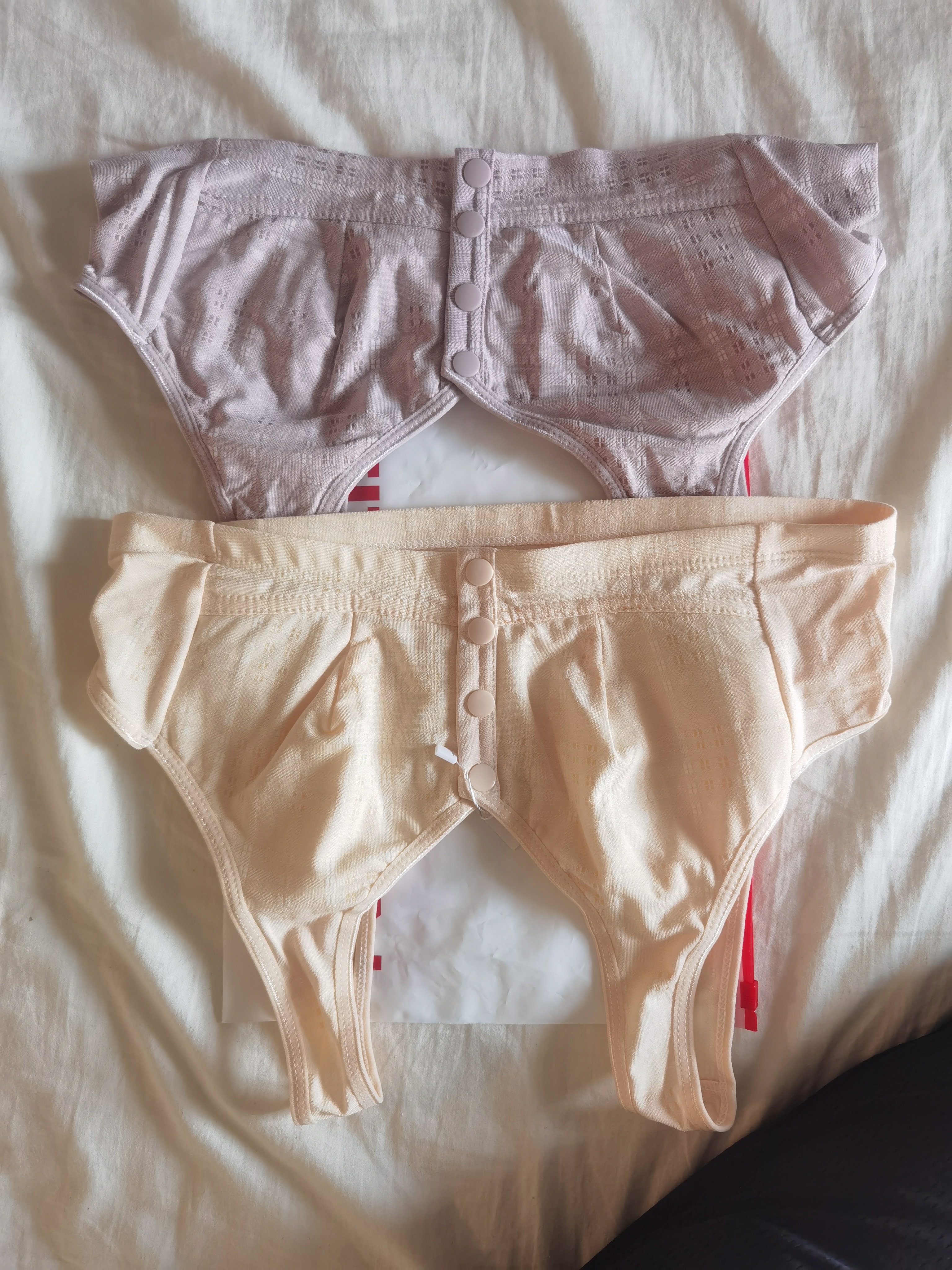 FitonTon2件装纯棉中老年人妈妈内衣50岁妇女前开扣背心大码无钢圈文胸罩 实拍图