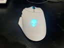 外星人（Alienware）AW620M游戏鼠标 右手型人体工学双模2.4g无线办公电竞宏鼠标 RGB灯效 磁力回弹 节日礼物 白色 实拍图