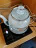 FUNORK全自动上水电热烧水壶玻璃烧水器茶台专用一体茶桌茶几保温泡茶具抽水电茶炉 1L 底部上水 - 黑色 实拍图